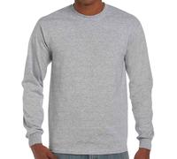 Gildan Ultra Cotton T-Shirt Manica Lunga Crew Neck Jersey Cotone S-5XL