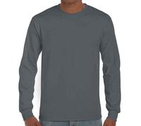 Gildan Ultra Cotton T-Shirt Manica Lunga Crew Neck Jersey Cotone S-5XL