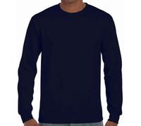 Gildan Ultra Cotton T-Shirt Manica Lunga Crew Neck Jersey Cotone S-5XL