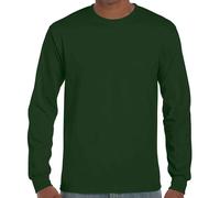 Gildan Ultra Cotton T-Shirt Manica Lunga Crew Neck Jersey Cotone S-5XL