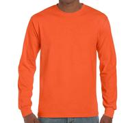 Gildan Ultra Cotton T-Shirt Manica Lunga Crew Neck Jersey Cotone S-5XL