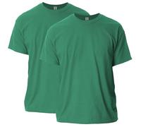 Gildan Ultra Cotton T-Shirt, Style G2000, 2-Pack, Kelly Green (Confezione da 2), L (Pacco da 2) Uomo