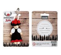 GILDE - 42907 - Portachiavi, Foresta Nera, Bollenhut, donna, feltro, altezza: 12 cm, larghezza: 9 cm