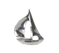 Gilde Barca a vela - Decorazione da bagno - in alluminio lucido - 40 cm H 48 cm