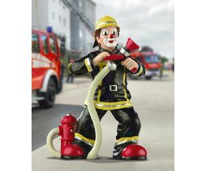 GILDE Clown Florian in resina, statuetta decorativa e oggetto da collezione, multicolore, altezza 15 cm, larghezza 11 cm, profondità 7 cm