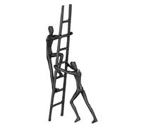 Gilde Design Scultura Figut - Team work - Ferro - Marrone - Altezza 23,5 cm