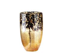 GILDE GLAS art Vaso decorativo in vetro marrone fatto a mano, regalo per matrimonio, altezza 29 cm