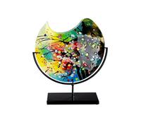 GILDE GLAS art Vaso decorativo in vetro, multicolore, altezza 37 cm