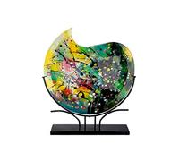 GILDE GLAS art Vaso decorativo in vetro, multicolore, altezza 50 cm