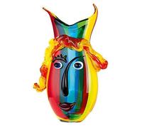 GILDE GLAS art Vaso di design - regalo per donne - fatto a mano H 37 cm