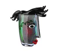 GILDE GLAS art Vaso di design - Vaso in vetro e oggetto artistico moderno, altezza 30 cm