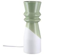 GILDE Lampada da tavolo Patos in porcellana - verde opaco - altezza 32 cm x diametro 12 cm - lampada decorativa - senza lampadina