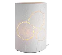 Gilde Lampada decorativa da tavolo in porcellana - ellisse, altezza 28 cm