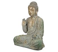 Gilde Magnesia - Statuette decorative, colore: verde, color rame, altezza 38 cm