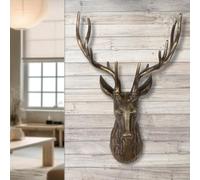 GILDE Oggetto da parete Liam in alluminio, bronzo, superficie strutturata, 55 x 31 x 20 cm