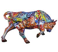 Gilde Poly Stier Street Art Figurine Decorative, Marrone, Unico