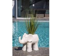 GILDE Portavaso - Fibra di vetro - Magnesia - Beige - Altezza 42 cm x Larghezza 59 cm - Elefante