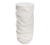 GILDE Portavaso XXL Crush - Magnesia - Rotondo - Crema Opaca Strutturata - Altezza 70 cm x Ø 33 cm -