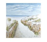 Gilde Quadro XL - Via Duna Idillio - Mare - Spiaggia - Dipinto a mano in 3D - 100 x 100 cm