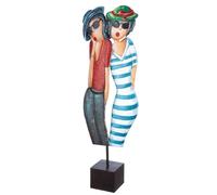 GILDE Scultura Cóte d 'Azur Metallo, 12 x 28 x 83 cm