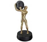 GILDE Scultura decorativa Strong Stark XL - Arte moderna e decorazione in resina - Colore: Oro - Altezza 35,5 cm