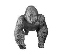 GILDE Statuetta Gorilla in resina nera, 21 x 29,5 x 26 cm