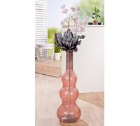 GILDE Vaso Balleros vetro rosa satinato pancioso 75 cm di altezza diametro 26,5 cm decorazione accessorio casa idea regalo decorazione interni