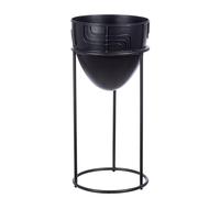 GILDE Vaso decorativo, Metallo, Nero, Höhe 50cm