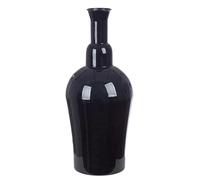GILDE Vaso Filu in metallo - nero lucido - altezza 55 cm x larghezza 25 cm - vaso decorativo