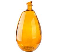 GILDE Vaso organico, vetro, marrone, altezza 47 cm x diametro 26 cm, vaso decorativo bulboso, produzione europea, materiale riciclato