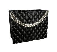 GILDE Vaso Parigi in ceramica nera a forma di borsetta, altezza 25,5 cm, decorazione per la casa, idea regalo per interni