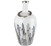 GILDE Vaso Statuario in vetro bianco a forma di bottiglia altezza 56 cm decorazione per la casa regalo decorazione per la casa