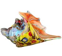 GILDE Vetro Art oggetto decorativo, conchiglia in vetro, multicolore, altezza 21 cm x larghezza 21 cm, decorazione da tavolo