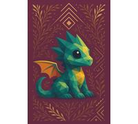 Gilded Foliage Dragon || Lined Notebook, 6x9, 120 Pages: Perfect for magical musings, everyday journaling, or autumn-inspired planning