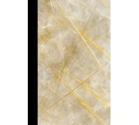 Gilded Quartz Wide Ruled Paperback Notebook - Pocket (4”x6” A6) | StoneForm Series for School, Work, or Journaling: Ideal for College Students, Professionals, and Writers
