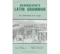 Gildersleeve's Latin Grammar