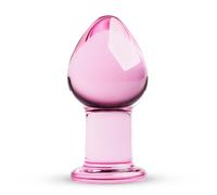 Gildo Gildo - Buttplug rosa in vetro - 9 cm