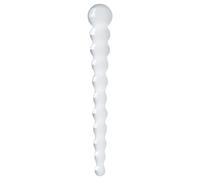 Dildo di Vetro Gildo No. 20 con Perline - Trasparente