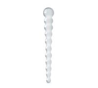 Dildo di Vetro Gildo No. 20 con Perline - Trasparente