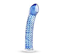 Gildo No. 5 Dildo di Vetro - Giocattoli Erotici - Replica del Pene- Plug Anale con Lunghezza 18.00 cm, Ø 2.80-3.50 cm