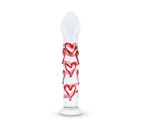 Gildo - Vetro G-point/dildo prostatico con cuore n. 30