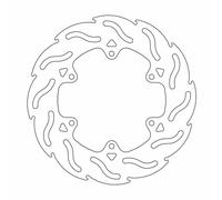 Moto-master Flame Benelli/derbi/gilera/piaggio 110427 Left Front Brake Disc Argento