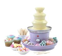 GILES & POSNER EK3428GSPP UK PLUGGED Teglia elettrica per Cioccolato a 3 Livelli, con Macchina da Tavolo per Immersione e condivisione