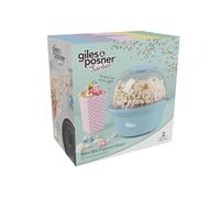 Giles & Posner Mini Popcorn Maker Machine - Piastra Antiaderente per Mais, Macchina per Popcorn ad Aria Calda, Mescolamento Elettrico Automatico, Manici a Freddo al Tatto, Snack Salutare Senza Grassi