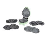 Giles & Posner Mini Waffle Maker - 5-in-1 Piastre di Cottura Antiaderenti Rimovibili, Crea Waffle per Festività, Natale, San Valentino, Halloween, Pasqua, Tocco Freddo, Facile da Pulire, Snack Maker