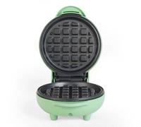 GILES & POSNER Mini Waffle Maker - Macchina per waffle antiaderente, per waffle in stile belga e americano, snack dolci/salati e dessert, compatta, piastra di cottura rotonda da 11.5 cm