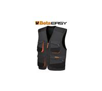 GILET 260 GR. TG.M CANVAS MULTITASCHE GRIGIO 7907G/M