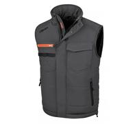 GILET 80 GR. TG.M MULTITASCHE GRIGIO ANTRACITE-NERO 7673NG/M