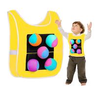 Gilet a sfera di bastone per i - un bambino che lancia un gioco | palle da gioco morbide posizionate per il dodgeball all'aperto, il gilet attività cattura il giocattolo sportivo divertente