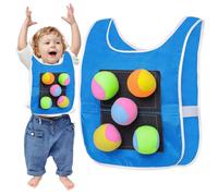 Gilet a sfera | Gioco Dodgeball da gioco con 5 palline | Catch tirare palline giocattolo morbido | Interazione genitore-figlio lanciando il gioco bersaglio giusto per il divertimento in air